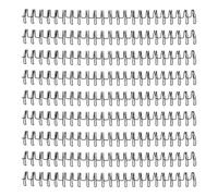 UTHCLO 50pcs Wire Binding Rings Double Loop Wire Binding Rings 23 Holes Metal Iron Sturdy Organizing Files Secure for Learning Life and Office Use