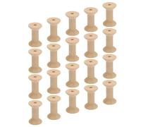 UTHCLO 50pcs Wooden Empty Thread Spools Unfinished Bobbins for DIY Handmade Crafts Sewing Embroidery Polished Smooth Surface Natural Wood