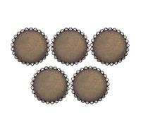 UTHCLO 5Pcs Antique Bronze Brooch Base Lapel Pin Bottom 30Mm Inner Diameter DIY Brooch Support Pins for Jewelry Making Crafts and Accessories
