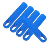 UTHCLO 5pcs Blue Plastic Broom Handle Grip Replacement Caps with Comfortable Grip and Easy Installation for Broom and Mop, Inner Hole Diameter 25mm, for Floor Cleaning