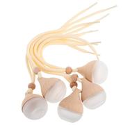 UTHCLO 5pcs Car Hanging Perfume Bottles Glass Diffuser Empty Aroma Scent Ornament for Vehicle Interior Air Freshener Decoration