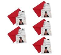 UTHCLO 5pcs Graduation Message Cards Graduation Present Cards Paper Material Unique Styles Ample Space for Personal Messages Resists Fading High School Grad Parties Suitable for Friends