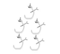 UTHCLO 5pcs Heavy Duty Aluminum Stage Lighting Clamp Hook Dual Hook Design for Secure Mounting Truss Tubes Angle Support for Dynamic Event and Stage Light Setups