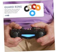 UTHCLO 5Pcs High Precision Round Buffer Rings for Switch Game Controllers Wear-resistant Sponge Aim Assist Replacement Accessories in Red Gray Black Enhance Sensitivity and Control