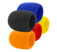 UTHCLO 5pcs Microphone Cover Microphone Sponge Covers Universal Mic Sponge Material Noise Reduction Not Easy to Tear Suitable for Bar and News Interviews