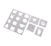 UTHCLO 5pcs Needle Felting Molds Set for Felt Craft Shaping, Easy to Use Felt Templates with Creative Palm, Heart, Claw, Feet, and Animal Shapes, for Needlework and Clothes DIY Projects