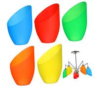 UTHCLO 5pcs Plastic Lamp Shade Covers for Table Lamps Creative Horseshoe Design with Middle Easy Installation Protective Sturdy Structure Home Replacement Light Chimney