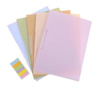 UTHCLO 5pcs Presentation Folders with Rotating Side-Open Swing Clip PP Report Covers for School Office Meetings Slide Locking Project File Organizers in Mixed Colors