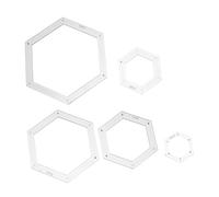 UTHCLO 5pcs Quilting Template Tool Quilt Stencils Quilting Template Patchwork Sewing Craft Tool Patchwork Ruler White Acrylic