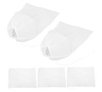 UTHCLO 5PCS Reusable Fine Nylon Mesh Strainer Bags for Nut Milk Soy Milk Greek Yogurt Cold Brew Coffee Tea Juice Filtering Food-Grade Cheese Cloth Bags for Kitchen Juicing and Vegetable