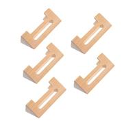 UTHCLO 5pcs Sanxian Bridge Replacement Parts Made of Bamboo Rustic Grain for Tone Enhancement and Professional Grade Use in Traditional Folk Music and Daily Practice Sessions