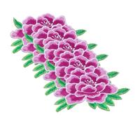 UTHCLO 5Pcs Small Flower Iron Patches Embroidered Applique for Clothing Repair and Decoration Easy Sew Iron Floral Embroidery Patches for Clothes Bags Backpacks Durable and Washable