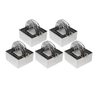 UTHCLO 5pcs Stainless Steel Cookie Cutter Set with Handle Design, Dishwasher Safe and Hand Polished Baking Accessories for Home Use, for Biscuit, Dumpling Dough, and Pastry Cutting