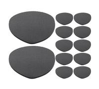 UTHCLO 6 Pairs Black Silicone Anti-Slip Shoe Sole Pads Back Adhesive, Noise Reducing Heel Protectors and Forefoot Traction Stickers for Women’s High Heels and Everyday Footwear
