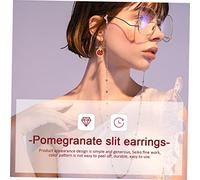 UTHCLO 6 Pcs Plastic Pomegranate Pendant Charms Lightweight DIY Jewelry Making Supplies for Earrings Bracelets Necklaces Craft Accessories