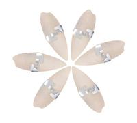 UTHCLO 6 Set Natural Cuttlebone Chew with Metal Holders Calcium Rich Molar Grinding Stones for Parrots Hamsters Chinchillas Guinea Pigs Small Pets Dental Health and Mineral Supply