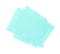 UTHCLO 6 Sheet Mint Green Binder Dividers for Note-Taking and File Organization Thin PP Inserts for Budget Planners Journals and Composition Notebooks Easy to Use and Carry for School