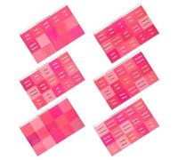 UTHCLO 6 Sheets Small Month Tabs Sticky Labels for Planner and Book Annotation Pink Colorful Index Stickers for Reading Notes and Quarterly Organization