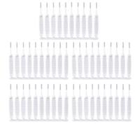 UTHCLO 60pcs Cleaning Brush Shower Supply Portable Hole Brush Plastic White for In-depth Cleaning and Hard-to-reach Areas Suitable for Sliding Door Rails and Car Vents
