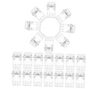 UTHCLO 60pcs Clear Name Tag Clips Small Spring Clamps for Hanging Posters Photos Badges Without Marks Office and Craft Supplies