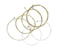 UTHCLO 6pcs Bronze Folk Guitar Strings Set Rust-resistant Acoustic Guitar Replacement Strings Medium Gauge Music Wire Suitable for Performance and Practice