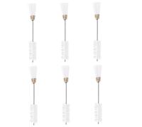 UTHCLO 6pcs Double-ended Sewing Machine Brush with Fine Nylon Bristles for Delicate Dust Cleaning Portable Home Cleaning Tool for Reach Areas and Bottle Necks