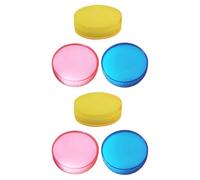 UTHCLO 6pcs Finger Wet Sponges for Counting Money Precise Water Control and Easy to Clean Round Sponge Finger Moistener for Banks and Financial Offices