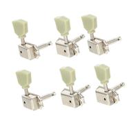 UTHCLO 6Pcs Guitar Head Knobs Silver Lr Professional Guitar String Tuning Pegs Replacement Parts for Acoustic and Electric with Fine Workmanship and Elegant Appearance