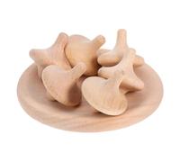 UTHCLO 6pcs Handmade Wooden Spinning Tops DIY Craft for Montessori Educational Games Enhance Creativity Logical Thinking and Parent Interaction Indoor Fun