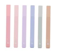 UTHCLO 6Pcs Large Capacity Colorful Highlighter Pens with Soft Tips Smooth Writing Marking Pens for School Office Art Projects Portable and Leak Resistant Design Random Color