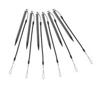 UTHCLO 6pcs Metal Resistive Stylus Pen Fine Tip and Spring Lanyard, Anti-lost Touch Screen Pen for Tablet and Computer, Precise Writing and Drawing Tool for Resistive Screens