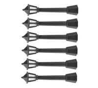 UTHCLO 6Pcs Mini Street Light Model Durable Black Lamp Post Decor for Dollhouse and Micro Landscape Accessory Enhancing Imagination and Cognitive Skills