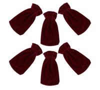 UTHCLO 6pcs Piano Pedal Covers Velvet Protective Sleeves Soft Dust Foot Socks for Digital Upright Grand Keyboards Musical Instrument Accessories