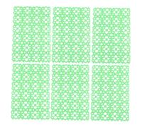UTHCLO 6pcs Rabbit Cage Mats Green Plastic Anti-slip Foot Pads Protective Cushions for Hamsters, Guinea Pigs, and Small Pets Bedding Accessories Random Color