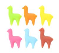 UTHCLO 6pcs Silicone Cocktail Glass Markers with Interesting Shape, Easy to Clean and Non-slip Tags, Creative Styling Wine Glass Charms for Party and Housewarming