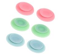 UTHCLO 6pcs Silicone Plate Non- Utensil Rest for Plates and Bowls Double Sided Pads for Elderly and Patients Easy to Clean and Impact Resistant