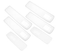 UTHCLO 6pcs Silicone Protective Cover Shell Universal Remote Control Remote Silicone Cover Clear Controller Holder Skin Sleeve Transparent