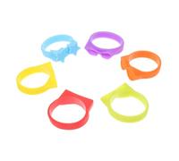 UTHCLO 6Pcs Silicone Wine Charms Markers Reusable Drink Identifiers for Glasses Bottles for Parties Cocktails Food Grade Safe Tiny Drink Markers