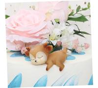 UTHCLO 6pcs Small Deer Adornments Creative Home Decor Multipurpose Cake Toppers Decorations Cute Fawn Ornaments for Birthday Party and Car Display