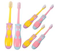 UTHCLO 6pcs Soft Bristle Toothbrushes for Small Hands Adorable Cartoon Dental Care Tools for Cleaning Oral Hygiene Brushes for Boys and Random Colors Random Color