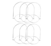 UTHCLO 6Pcs Stainless Steel Mason Jar Handles with Rounded Edges for Wide Mouth Glass Jars Hanging Hooks for Easy Carrying and Suspending Storage and Lanterns