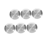 UTHCLO 6pcs Stainless Steel Tactile Nail Studs with Anti-slip Grooves for Walkway Safety Blind Sidewalk Guide Nails for Visually Impaired Navigation at Airport and Pedestrian Paths