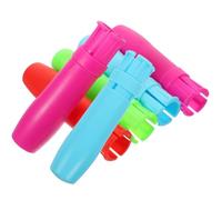 UTHCLO 6pcs Water-soluble Chalk Holders with Colorful Chalk Sleeves for Teachers for Classroom and Graffiti Use Random Color