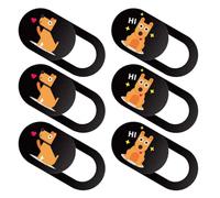 UTHCLO 6pcs Webcam Cover Camera Cover for Individuals Families Dog Pattern Abs Material Strong Adhesion Does Not Damage Device Laptop Webcam Privacy Protection