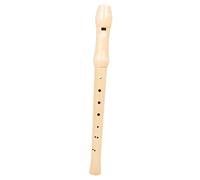 UTHCLO 8-hole Beginner Clarinet Recorder Wood Soprano Descant Recorder with Storage Bag Beige for Children and Beginners Easy to Control and Clean for Music Lessons and School Ensembles