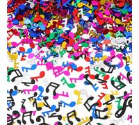 UTHCLO 8 Packs Music Notes Confetti Decorations Table Scatters Party Confetti Props Mixed Black and Colorful Notes for Birthday Wedding Music Events