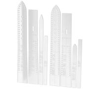 UTHCLO 8 pcs Clear Acrylic Watch Strap Template for Men and Women Leather Craft Stencil for DIY Watchband Making Practical Transparent Watchband Pattern with Protective Film