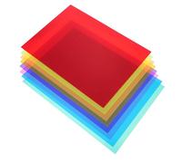 UTHCLO 8 Pcs Frosted PVC Reading Films Scratch-Resistant Translucent Overlays for Dyslexia Support Useful Reading Accessories for Adults Random Color