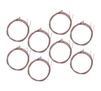 UTHCLO 8 Sets Acoustic Guitar Steel Strings Replacement Pack for Beginner Folk and Electric Acoustic Guitars, Colorful 6-String Kit Platinum Pouch, Maintenance and Performance Accessory