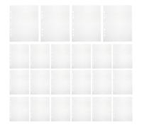UTHCLO 80 Sheets A5 Plastic Binder Sleeves with 7 Holes, Single-Sided Photo Album Refill Pages, Pocket Binder Inserts for Office, School, and Notebook Organizers